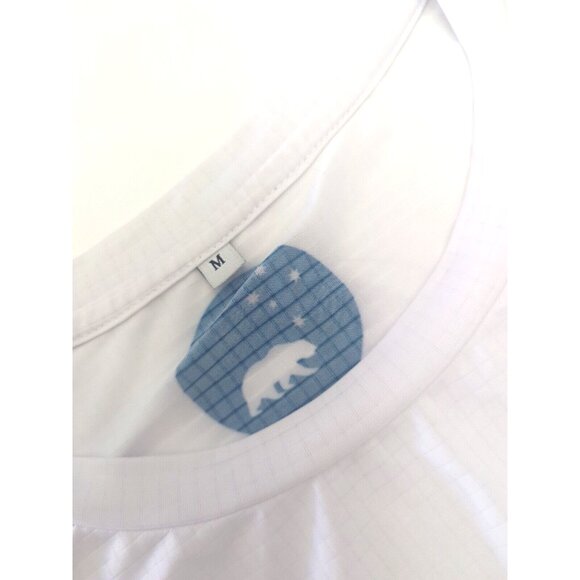 Wyn Republic Women's Active Fly Tee Shirt Medium - White & Navy Blue - Picture 4 of 4